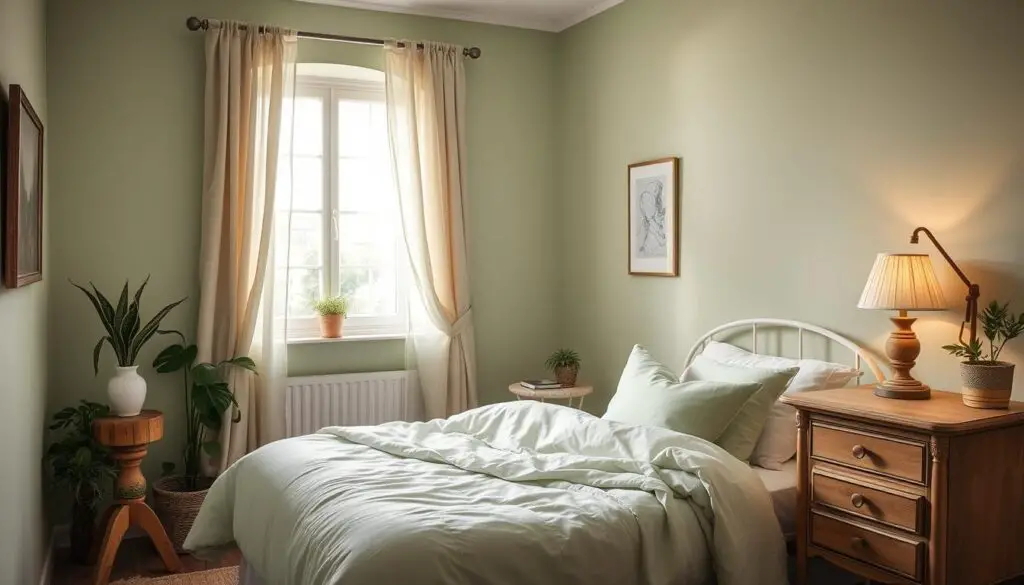 Pastel Green Bedroom