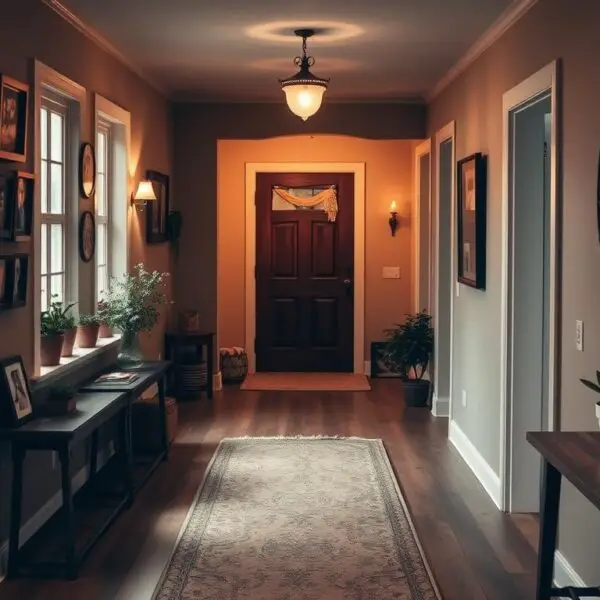 cozy decoration of corridor of a home